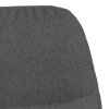 Houpací křeslo tmavě šedé textil 341043