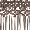 Macramé závěs taupe 140 x 240 cm bavlna 323981