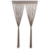 Macramé závěs taupe 140 x 240 cm bavlna 323981