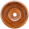 Umývadlo masivní teak Φ40 x 20 cm 326161