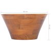 Umývadlo masivní teak Φ40 x 20 cm 326161