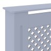 Kryt na radiátor MDF šedý 205 cm 325557