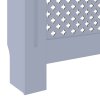 Kryt na radiátor MDF šedý 205 cm 325557