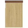 Lavice s botníkem a poduškou dub sonoma 80x30x47 cm kompozit 326762