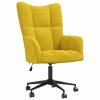 Relaxační křeslo hořčicově žluté samet 328179