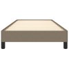 Rám postele bez matrací taupe 90x190 cm textil 346684