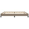 Rám postele bez matrace taupe 200 x 200 cm textil 346748