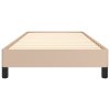 Rám postele cappuccino 100x200 cm umělá kůže 346891