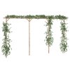 Pergola bambus 385 x 40 x 205 cm 341747