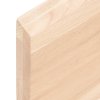 Nástěnná police 40 x 10 x 4 cm neošetřené masivní dubové dřevo 363501