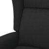 Zvedací masážní křeslo černé textil 289742