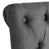 Jídelní židle 6 ks tmavě šedé textil 275151