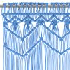 Macramé závěs modrý 140 x 240 cm bavlna 323988