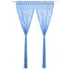 Macramé závěs modrý 140 x 240 cm bavlna 323988