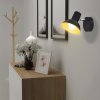 Nástěnná lampa, 2 ks, na 2 žárovky E27, černo-zlatá 244408