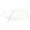 Skleník s ocelovým rámem bílý 18 m² 6 x 3 x 2 m 3188051