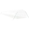 Skleník s ocelovým rámem bílý 60 m² 20 x 3 x 2 m 3188058