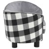 Pohovka pro psy šedá 68 x 38 x 38 cm plyš 170963