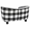 Pohovka pro psy šedá 68 x 38 x 38 cm plyš 170963