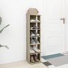Botník dub sonoma 27,5x27x102 cm kompozitní dřevo 808491