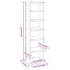 Botník dub sonoma 27,5x27x102 cm kompozitní dřevo 808491