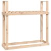 Stojan na dřevo 110 x 35 x 108,5 cm masivní borovice 823857