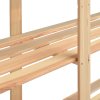 Regály 5 polic 10 ks 170x38x170 cm masivní borovice 500 kg 3051112
