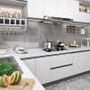 Samolepící tapety na nábytek 2 ks bílé 500 x 90 cm PVC 3059651