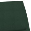 Relaxační křeslo tmavě zelené textil 341317