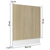 Panel na myčku Lyon dub sonoma 59,5 x 3 x 67 cm kompozit 802565