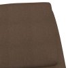 Relaxační křeslo hnědé textil 341315