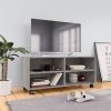 TV skříňka na kolečkách šedá sonoma 90x35x35cm kompozitní dřevo 815259
