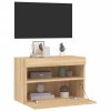 Nástěnná TV skříňka s LED osvětlením dub sonoma 60 x 30 x 40 cm 837187