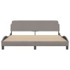 Rám postele Dover taupe 180 x 200 cm textil 373229