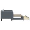 Válenda s přistýlkou a zásuvkami tmavě šedá 90 x 200 cm samet 3197112