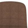 Barové židle 2 ks hnědé textil 333948