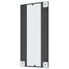 Nástěnné zrcadlo černé 40 x 80 cm obdélník železo 358629