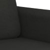 3dílná sedací souprava s poduškami černá textil 3202058