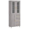 Skříň highboard šedá sonoma 69,5 x 34 x 180 cm kompozitní dřevo 3198455
