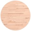 Stolní deska Ø 50 x 2,5 cm kulatá masivní bukové dřevo 355915