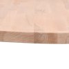 Stolní deska Ø 50 x 2,5 cm kulatá masivní bukové dřevo 355915