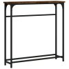 Konzolový stolek kouřový dub 75 x 19,5 x 75 cm kompozitní dřevo 834137