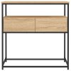 Konzolový stolek dub sonoma 75 x 40 x 75 cm kompozitní dřevo 834156