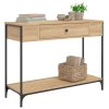 Konzolový stolek dub sonoma 100 x 34,5 x 75 cm kompozitní dřevo 834161