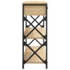 Konzolový stolek dub sonoma 75 x 28 x 75 cm kompozitní dřevo 834196