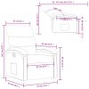 Polohovací křeslo tmavě hnědé textil 371694
