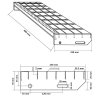 Schodišťový stupeň 60 x 24 x 7 cm pozinkovaná ocel 155677