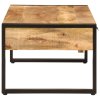 Konferenční stolek 100 x 54 x 40 cm masivní mangovník a železo 356246
