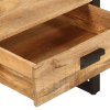 Konferenční stolek 100 x 54 x 40 cm masivní mangovník a železo 356246