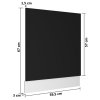 Panel na myčku Lyon černý 59,5 x 3 x 67 cm kompozitní dřevo 802563